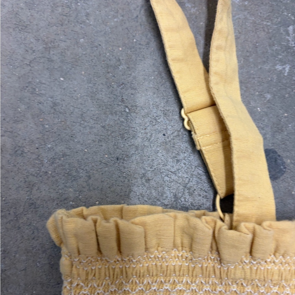 American eagle rushed Yellow Ruffle Dress - Picture 5 of 9